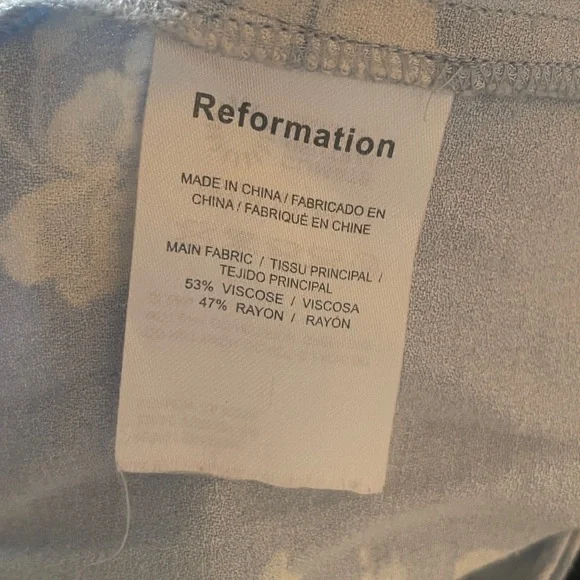 Reformation Reverie Floral Maxi Back Slit Dress size 0 - Picture 14 of 14